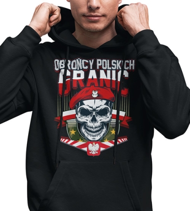 BLUZA Z KAPTUREM PATRIOTYCZNI OBROŃCA POLSKICH GRANIC